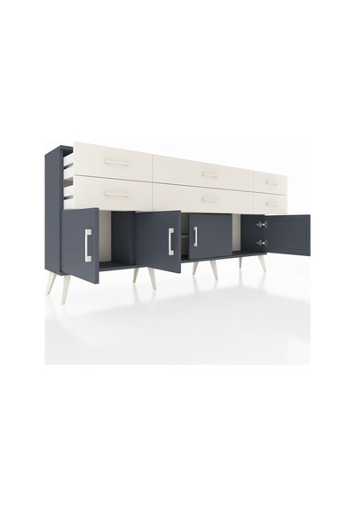 Arges Konsol 2 Raflı 6 Çekmeceli 4 Kapaklı 176x30x83 Antrasit-antrasit/aytaşı Antrasit/aytaşı Arges Konsol 2 Raflı 6 Çekmeceli 4 Kapaklı 176x30x83 Antrasit-antrasit/aytaşı Antrasit/aytaşı