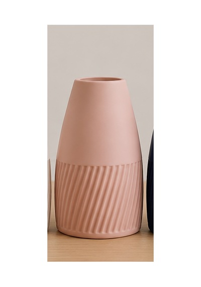 Modern Dekoratif Şık Masa 20 Cm Toz Pembe Pembe