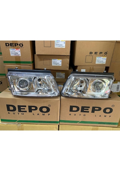Vw Passat B5 1997-2000 Arası Depo Sağ Ve Sol Far Mercekli 3b0941017h / 3b0941018h