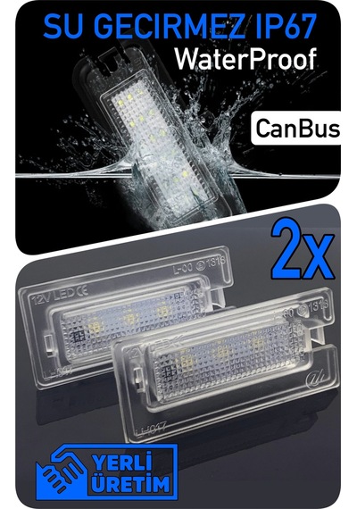 Mını John Cooper Works R50 R52 R53 2001-2008 Canbus Led Plaka Aydınlatma Ledi Lambası