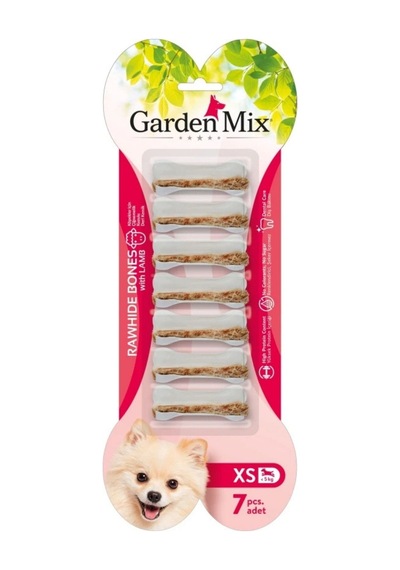 Kuzulu Deri Kemik Köpek Ödülü 140gr 7li Xs