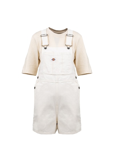 Dıckıes Dickies Dickies Duck Canvas Bib Kadın Siyah Tulum 3286 Beyaz