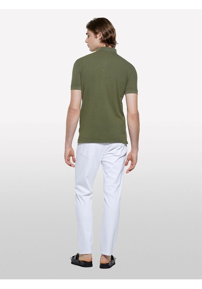 Sisley %100 Pamuk Regular Fit Polo T-shirt Erkek Yeşil Polo - 325p3089s300t