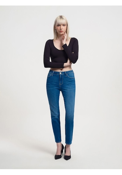 LOFT Elena Slim Fit Kadın Pantolon Lf2034622 Q1.v1 Denim