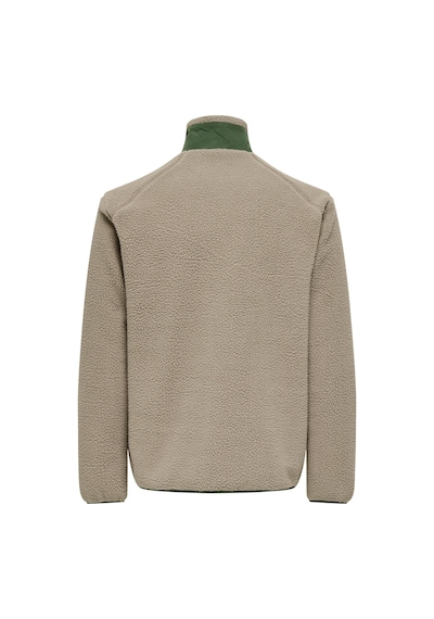 Only & Sons Onsdallas Life Erkek Sherpa Ceket Peluş Astarlı Günlük Rahat Koyu Bej
