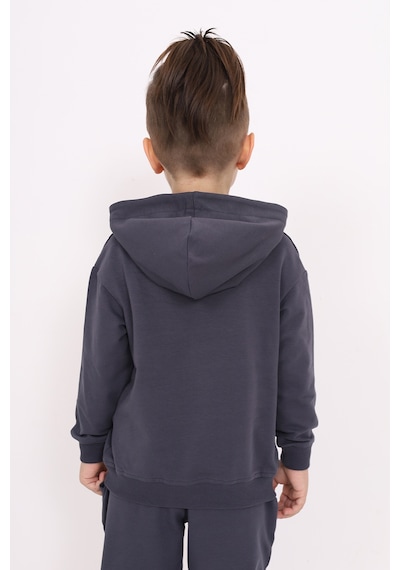 Toontoy Kids Toontoy Erkek Çocuk Relax Fit Kapüşonlu Cepli Hafif Düşük Omuz Baskılı Sweatshirt - 2 İplik Füme Toontoy Kids Toontoy Erkek Çocuk Relax Fit Kapüşonlu Cepli Hafif Düşük Omuz Baskılı Sweatshirt - 2 İplik Füme