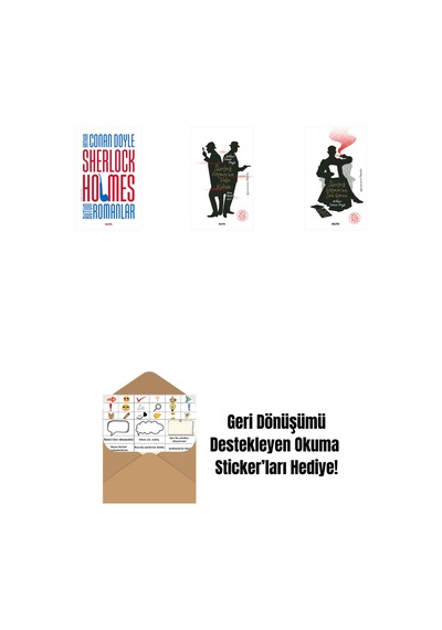 Sherlock Holmes - Bütün Romanlar Ciltli + Sherlock Holmes Un Vaka Kitabı + Sherlock Holmes'un Son Görevi + Okuma Sticker'ları