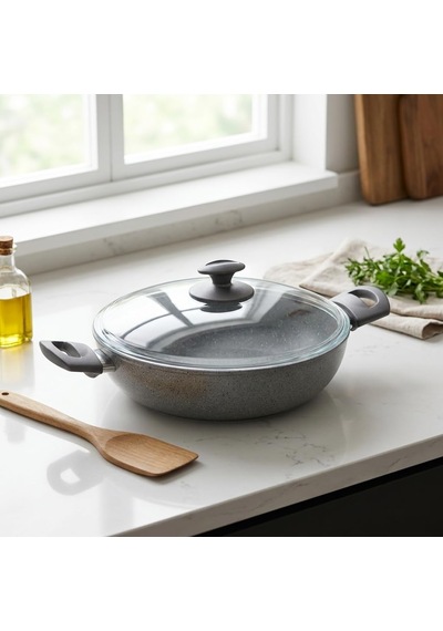 Argos 26 Cm Karnıyarık Tenceresi - İç-dış Gri Kırçıl Granit Efektli Yanmaz Yapışmaz Cam Kapaklı Sığ Tencere Çok Renkli Argos 26 Cm Karnıyarık Tenceresi - İç-dış Gri Kırçıl Granit Efektli Yanmaz Yapışmaz Cam Kapaklı Sığ Tencere Çok Renkli