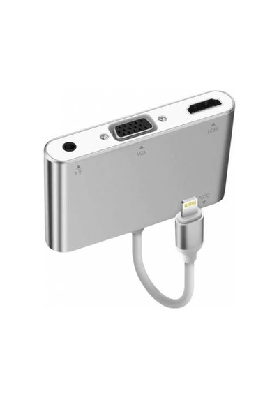 Polham Apple Uyumlu iPhone Ve iPad Vga Av Audio Kablosu Dönüştürücü