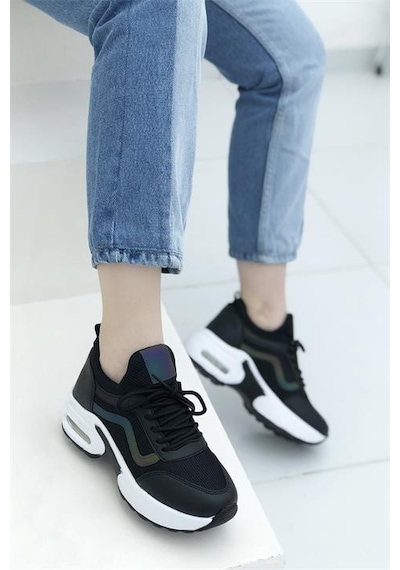 Konfores 1657 Anatomik Air Tabanlı Bayan Sneakers Ayakk Siyah Beyaz Siyah - Beyaz Konfores 1657 Anatomik Air Tabanlı Bayan Sneakers Ayakk Siyah Beyaz Siyah - Beyaz