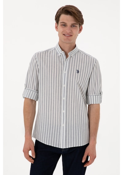 U.s. Polo Assn. Erkek Beyaz Gömlek Desenli 50306349-vr013 Beyaz U.s. Polo Assn. Erkek Beyaz Gömlek Desenli 50306349-vr013 Beyaz