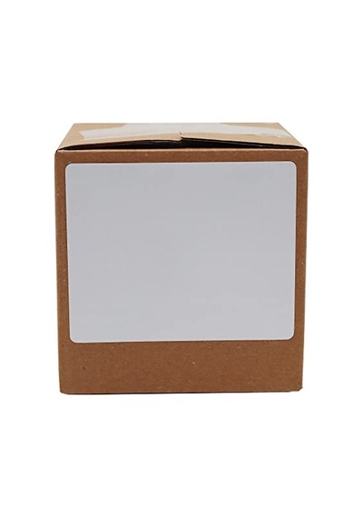 Kuşe Etiket 100mm X 80mm Ruloda 500 Adet 40mm Kuka Çapında Baskısız Barkod Yazıcı Etiketi Diğer