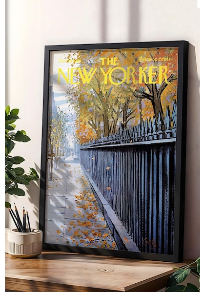 The New Yorker Çerçeveli Tablo October 19 1968