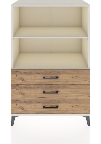Hyperion Dolap 2 Raflı 3 Çekmeceli 88x44x134 Aytaşı-çam Aytaşı