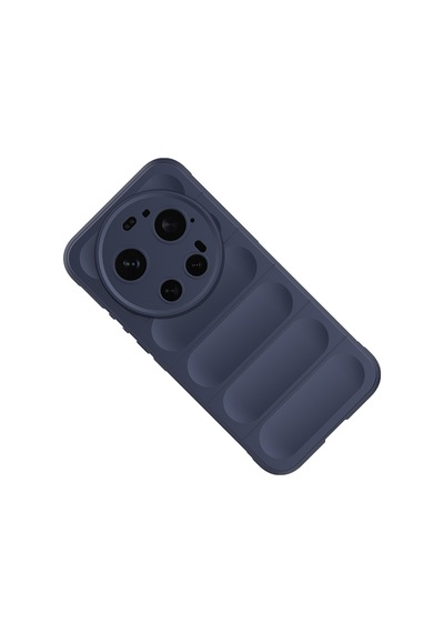 Maks Technology Mi 17 Ultra Kılıf Esnek Tpu Oyuklu Arka Yüzey Tasarımlı Mkst Etnik Silikon Kapak - Lacivert