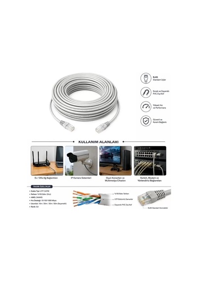 Hubrendy Sh Powermaster Cat5 40 Metre Ethernet Kablo