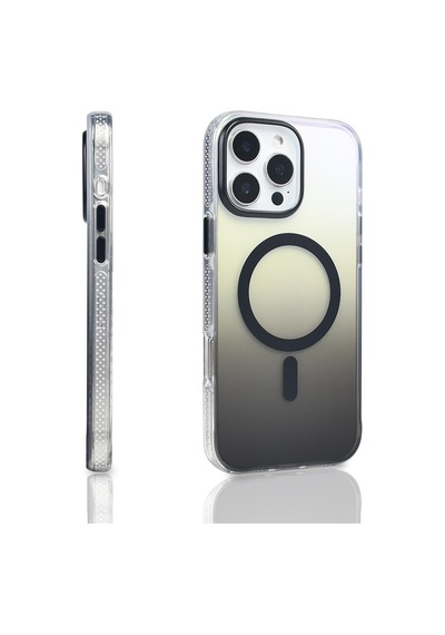 Apple iPhone Uyumlu 16 Pro Max Kılıf Renk Geçişli Magsafe Kamera Yükseltili Silikon Pazarplus Rose Gold