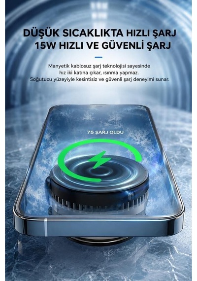 Cep Telefon Soğutucu Oyuncu Radyatör Acc-20 Siyah Oyun Aksesuarı Cihaz Soğutma Mobil Parça