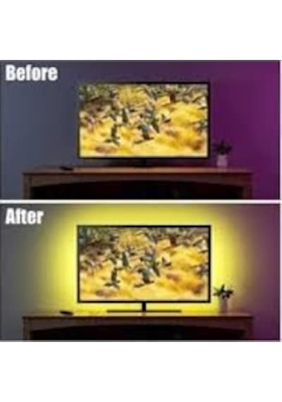4X50Cm Günışığı Lcd Led Tv Arkası Aydınlatma Usb Şerit Led Işık 4X50Cm Günışığı Lcd Led Tv Arkası Aydınlatma Usb Şerit Led Işık
