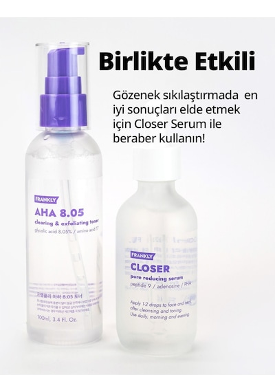 Frankly Aha Gözenek Sıkılaştırıcı Ve Aydınlatıcı Glikolik Asit İçerikli Tonik 100 ML