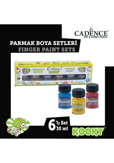 Cadence Kooky Parmak Boyası 30 ML 6 Lı Set Çok Renkli