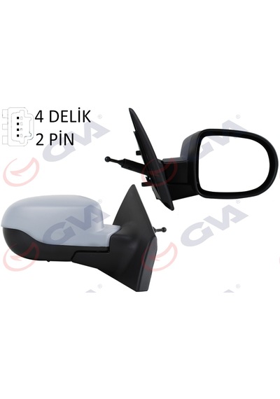 Gva 1014180 Dış Dikiz Aynası Sağ Clıo Iıı 09 Mekanik+sensörlü+astarlı+konveks 2 Fiş Vm-6135 Oem 7701071864