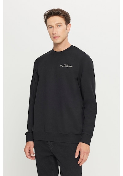 AC&Co / Altınyıldız Classics Erkek Sıyah 2 İplik Pamuklu Standart Fit Normal Kesim Rahat Bisiklet Yaka Sweatshirt Siyah AC&Co / Altınyıldız Classics Erkek Sıyah 2 İplik Pamuklu Standart Fit Normal Kesim Rahat Bisiklet Yaka Sweatshirt Siyah