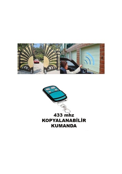 Akıllı Kopyalanabilir Garaj Kepenk Bariyer Kumandası Rf 433mhz