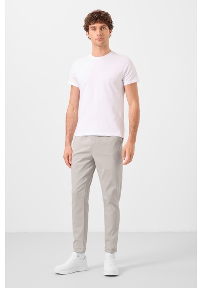 Tommylife Taş Standart Fit Dokuma Hafif Esnek Chino Erkek Pantolon - 82180 Taş