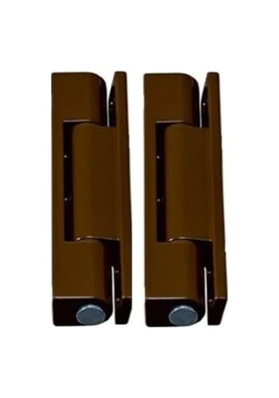 Düz Metal Kahverengi & Metal Menteşe 95mm Pvc Kapı- 20'li Paket