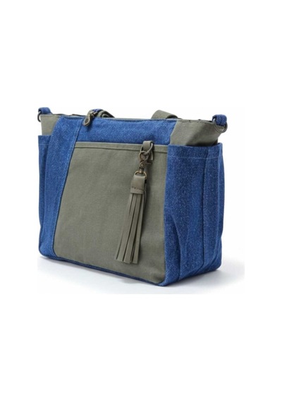 Old Cotton Cargo S Helen Tote Bag Omuz Çantası Haki