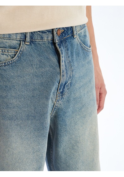 Lcw Jeans Yeşil Rahat Kalıp Erkek Jean Şortolon