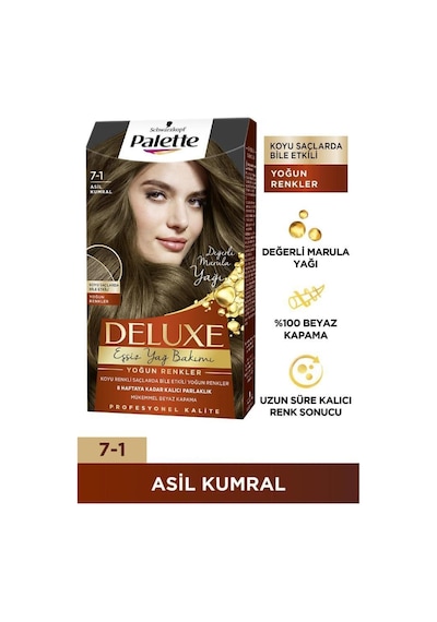 Palette Deluxe Yoğun Renkler 7 - 1 Asil Kumral X 2 Adet Saç Boyası