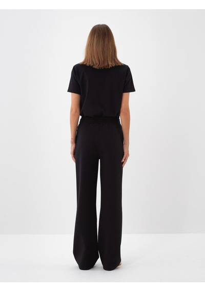 Xint Siyah Pamuk Dokulu Oversize Sweat Pantolon 470462