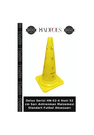 Delux Serisi Hn-52-4 Huni 52 Cm Sarı Antrenman Malzemesi Standart Futbol Aksesuarı