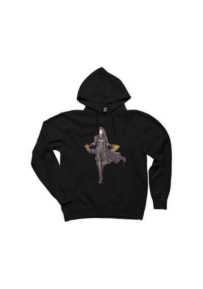 The Witcher Yennefer Gri Kapşonlu Sweat Gri