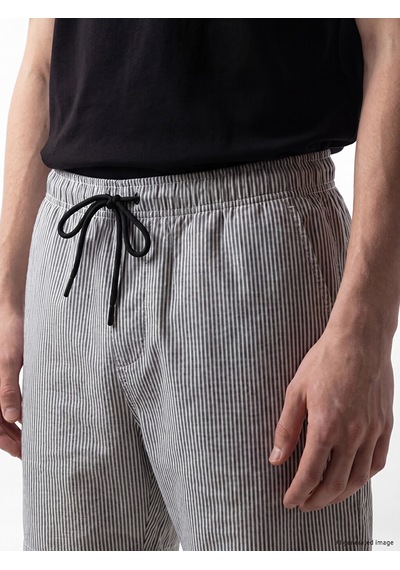 Lcw Swımwear Siyah Kısa Boy Çizgili Erkek Deniz Şortu