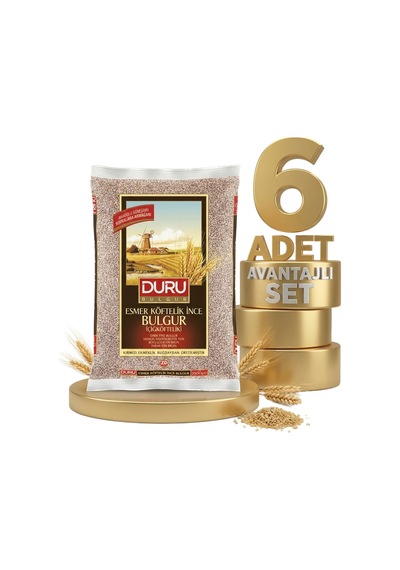 Duru Esmer Çiğ Köfte Bulgur 6x1 Kg