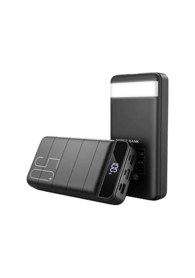 Powerbank Çoklu Şarj Girişi 50.000 Mah Taşınabilir Dijital Göstergeli Çok Renkli