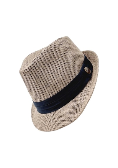 Tezzgelsin Unisex Yazlık Hasır Jackson Fötr Şapka Cappuccino