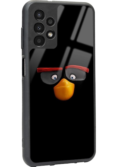 Samsung Uyumlu A-13 Black Tasarımlı Glossy Telefon Kılıfı Çok Renkli