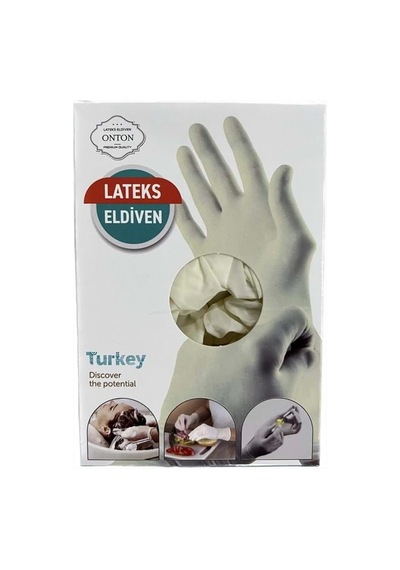 Onton Çok Amaçlı Latex Eldiven 1 Koli 72 Paket X 6 Adet . Muayene, Ameliyat Eldiveni