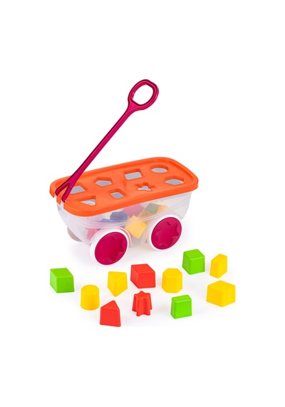 Erdem Toys Gezgin Vagon Oyun Seti Bul Tak Oyuncaklı - Kırmızı