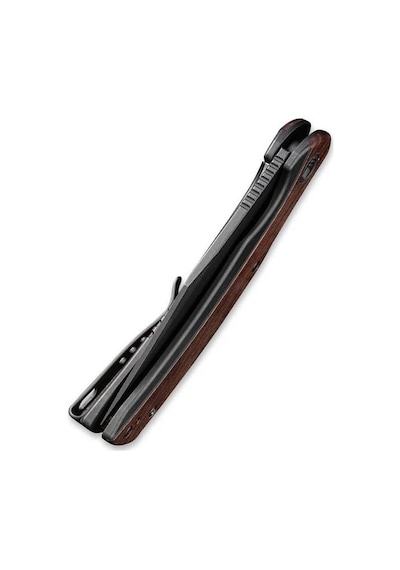 We Knife Snick Titanium Black Cuibourtia Kamp Çakı Kahverengi - Siyah