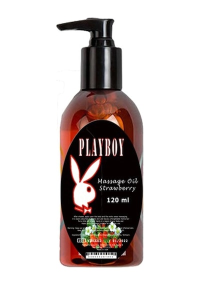 Playboy Strawberry Aromaterapi Massage Oil Çilek Aromalı Vücut Masaj Yağ 120 Ml