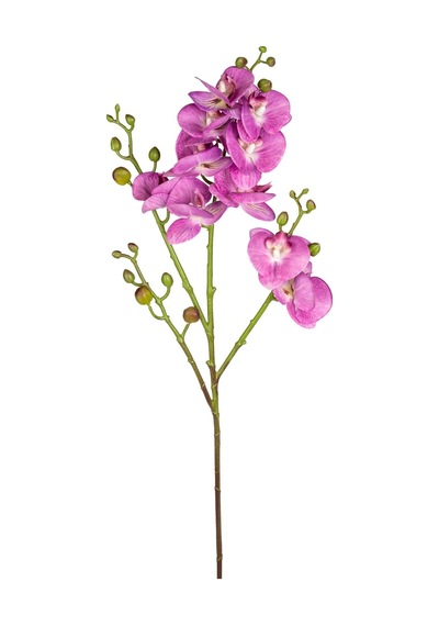 Yapay Orkide Gerçek Dokulu Mor 80 Cm.