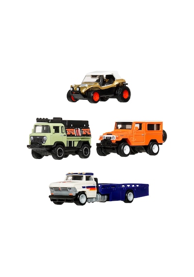 Hot Wheels Premium Collector Setleri, 3 Araba Ve 1 Tır, Sergilenmeye Uygun, Jhw42 Karışık