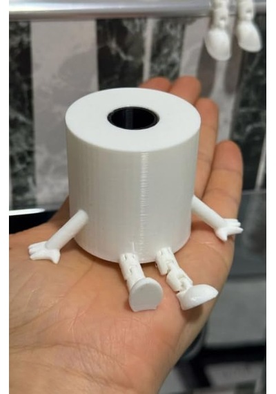 4'lü Eğlenceli Banyo Dekoratif Figür Seti/tuvalet Kağıdı, Kaka Emojisi, Çöp Kovası, Klozet Diğer