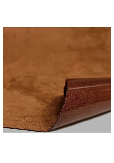 Alkantara Arkası Yapışkanlı Kumaş 100x150 Cm Lüks Süet Kaplama, Su İtici, Dayanıklı Alkantara 081 -Mat Açık Kahverengi