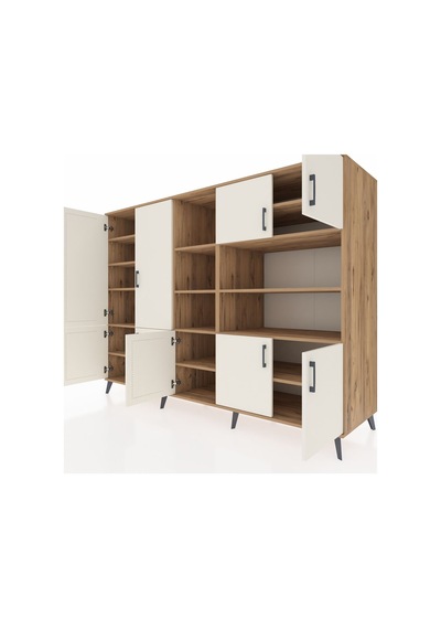 Kronos Dolap 14 Raflı 9 Kapaklı 220x59x163 Çam-aytaşı/çam Çam-aytaşı/çam Kronos Dolap 14 Raflı 9 Kapaklı 220x59x163 Çam-aytaşı/çam Çam-aytaşı/çam